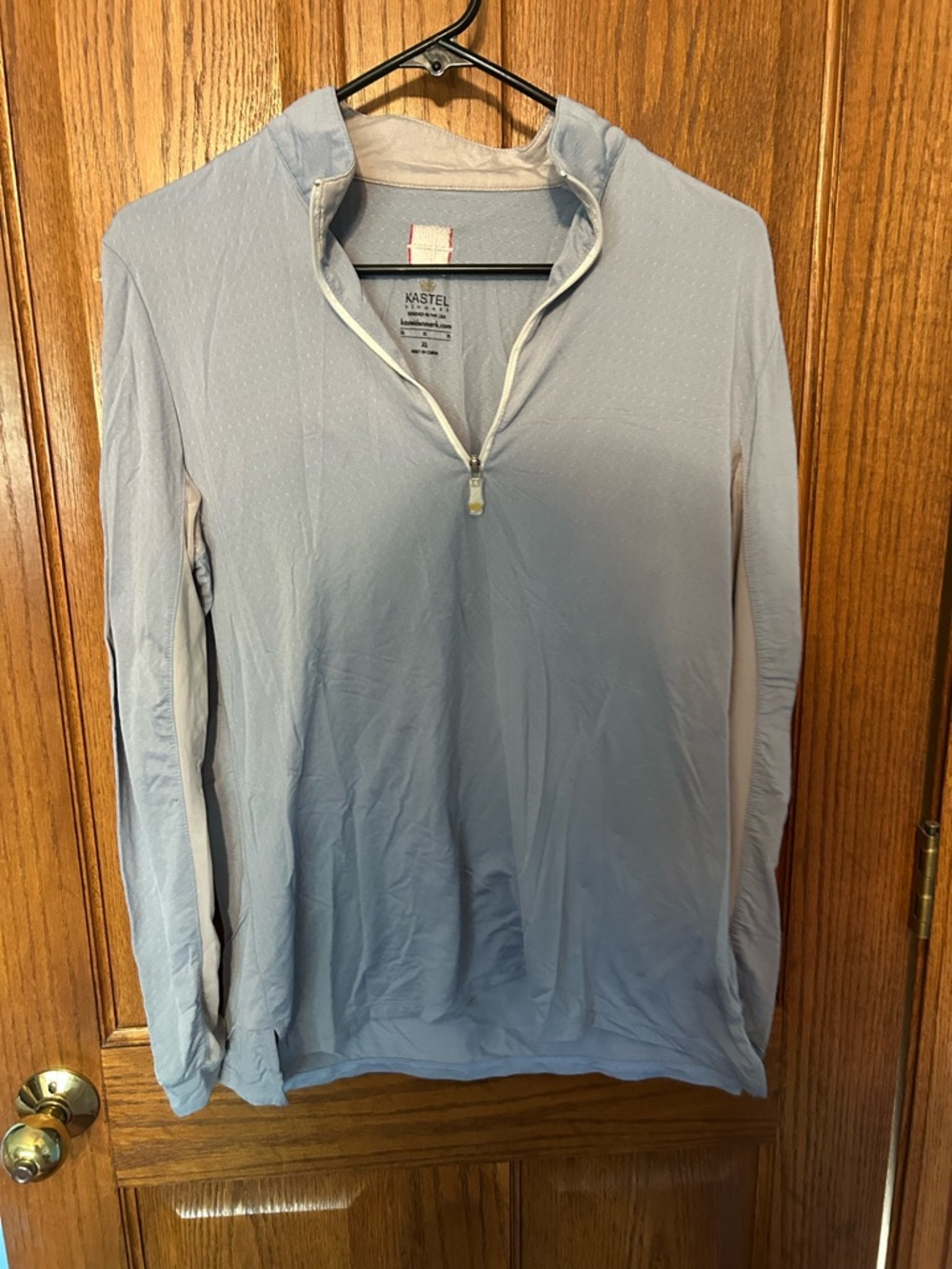 Kastel Denmark Women’s Light Blue Long Sleeve Zip sun shirt